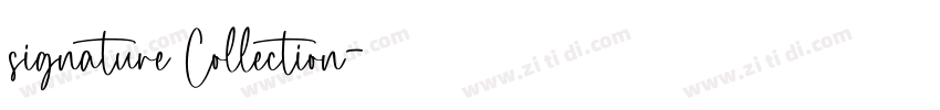signature Collection字体转换